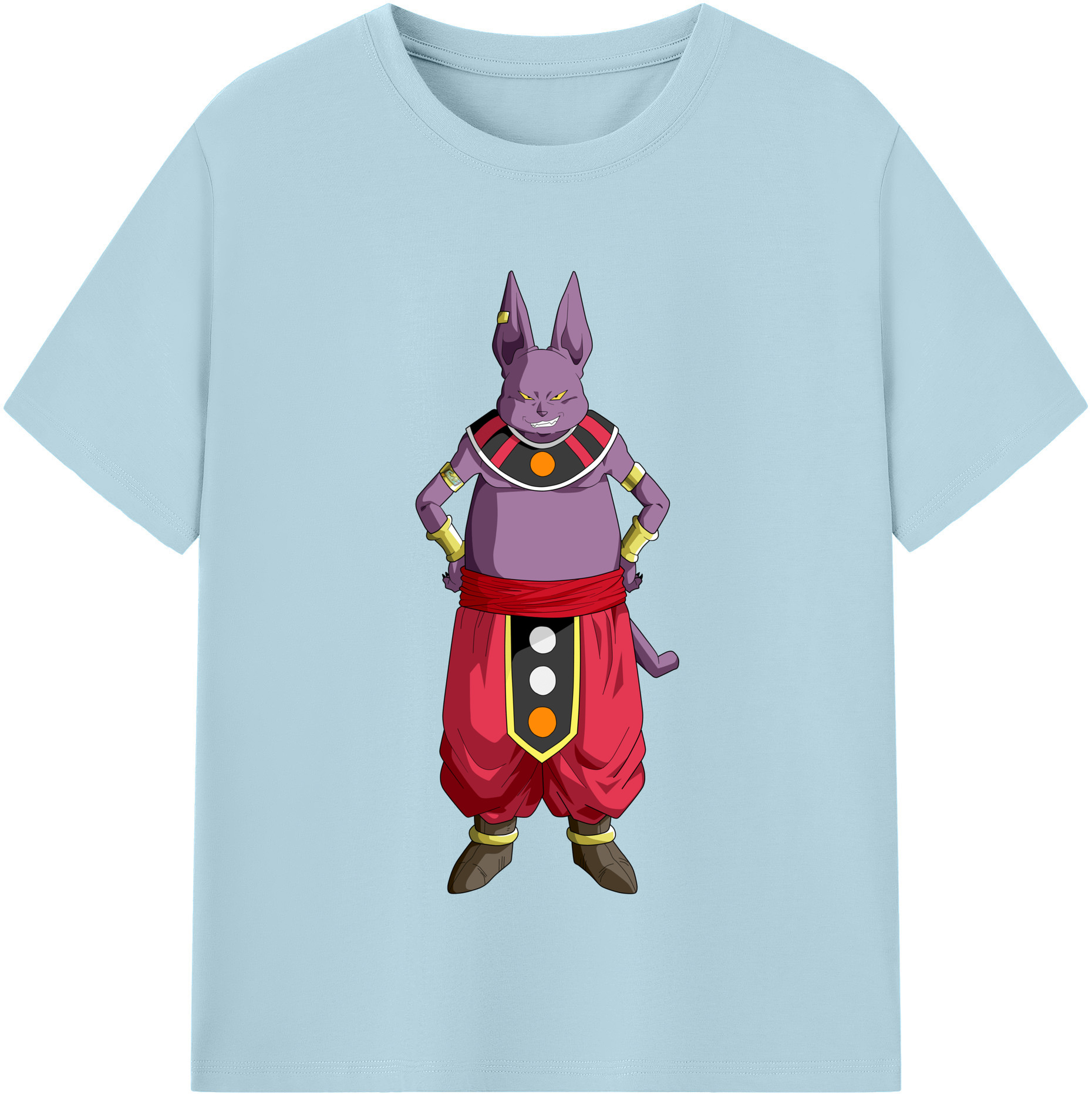 （画像用） ドラゴンボール シャンパ DRAGON BALL Champa 綿100％半袖Tシャツ（フロントプリント）